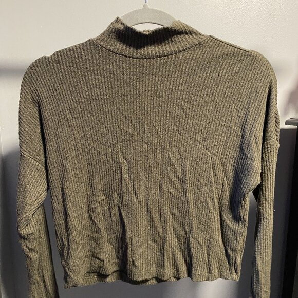 Garage Green Turtleneck Crop | XS - Picture 1 of 4